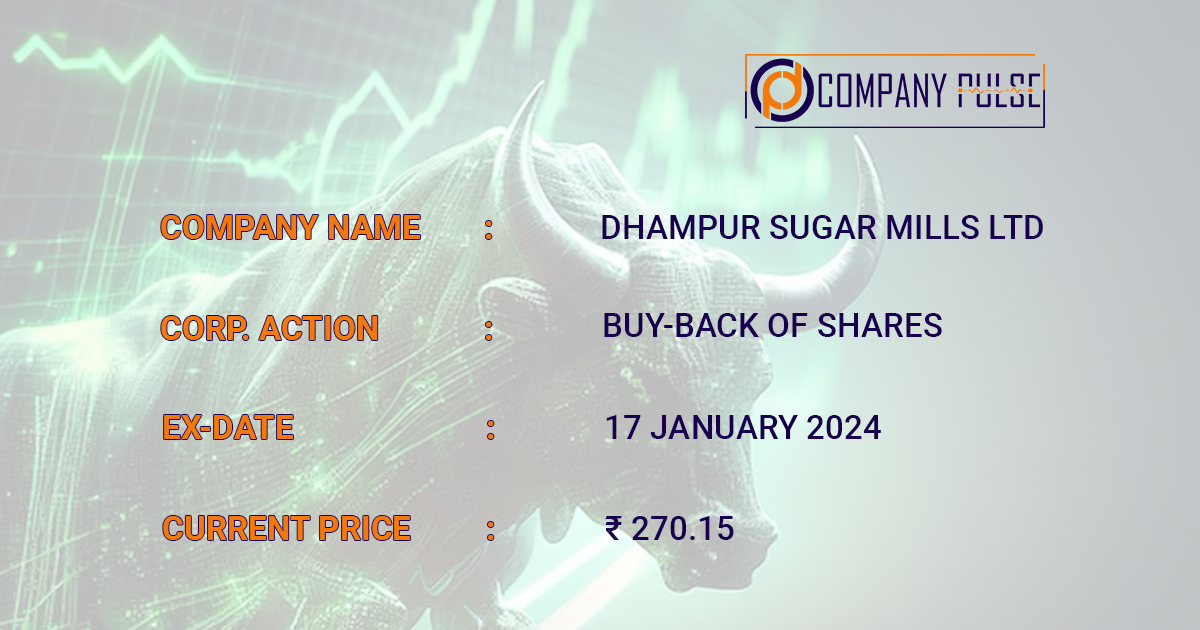 dhampur sugar buyback record date