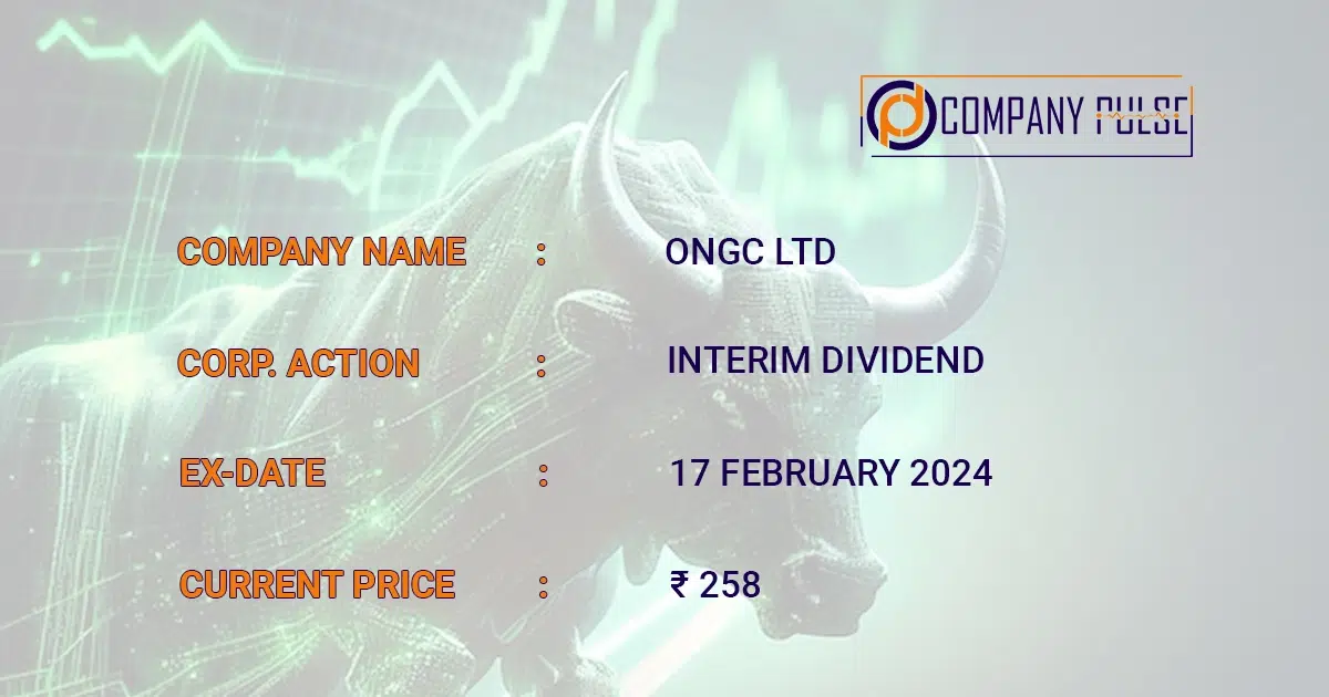 ONGC Dividend 2024 record date