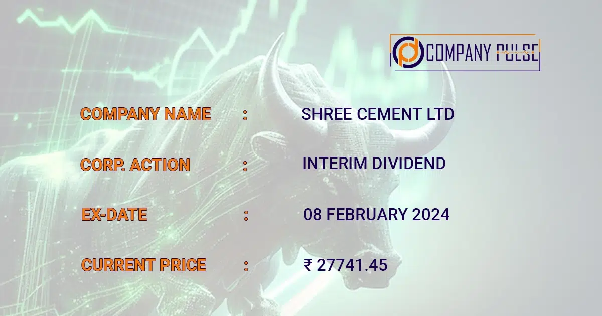 shree cement dividend record date